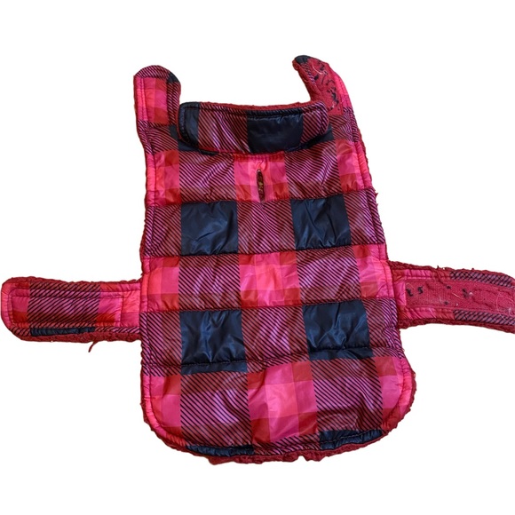 Other - XS-S Red Plaid Dog Jacket and Harness